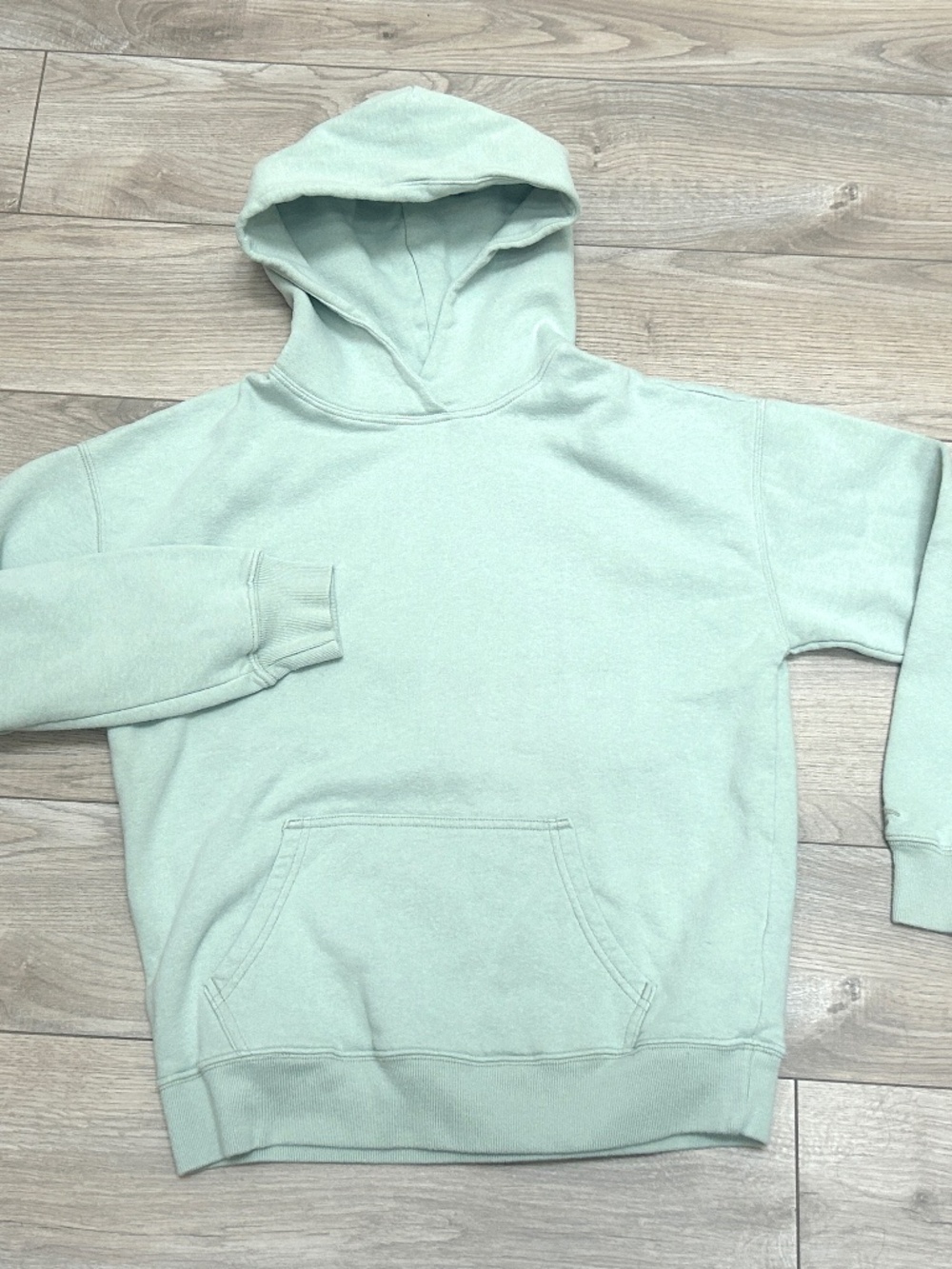 Hollister Muted Mint Green Hooded Sweatshirt